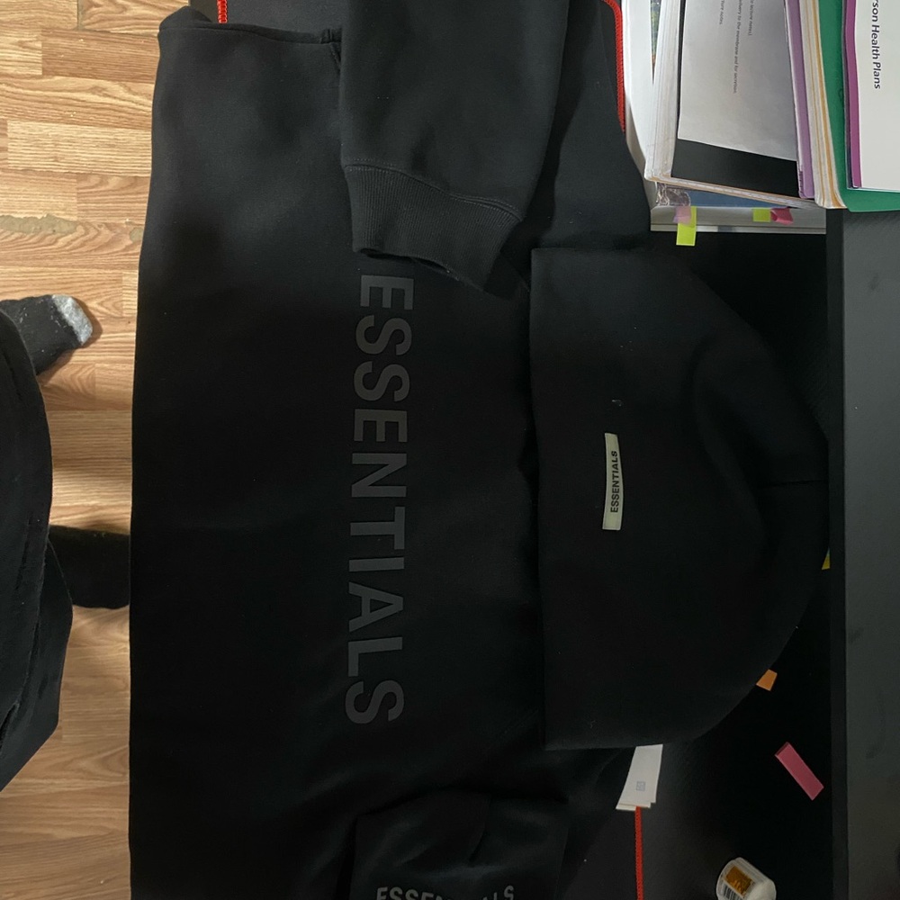 Essentials limo velvet hoodie
